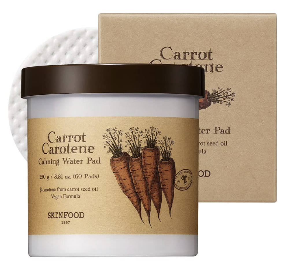 toner pad carrot carotene skinfood